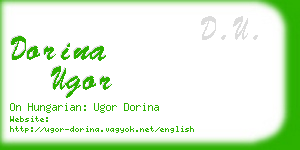 dorina ugor business card